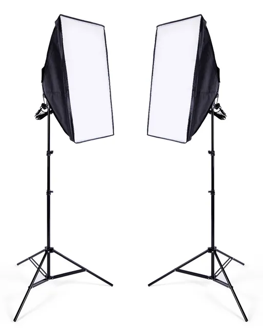 Photo Studio 8 LED 24w Softbox Kit Photographic Lighting Kit