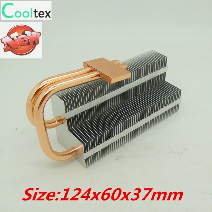 Diy Double Heatpipe Heatsink Heat Sink Heat Pipe Cooling Radiator For Chip Led Computer S Component Heat Dissipation