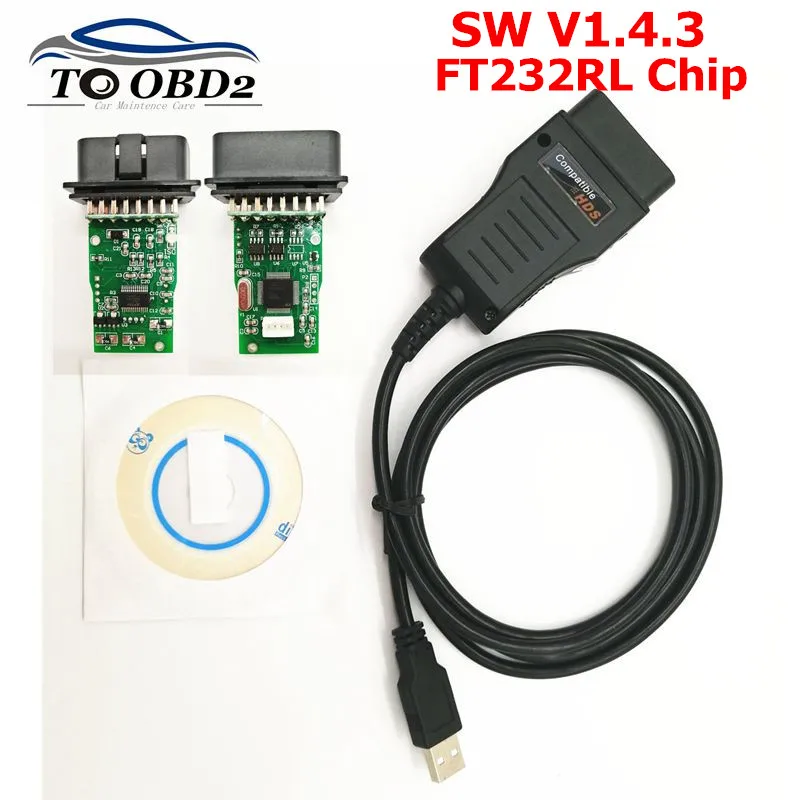 

NEW HDS USB Cable for Honda OBD2 Diagnostic Cable With FTDI FT232RL Chip Software Version V1.4.3 Auto HDS USB Cables for Honda