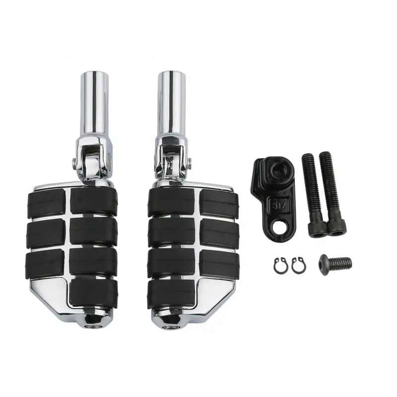 Черные опорные подножки для пассажиров Harley Softail Slim FLS FLSTSB Cross Bones 08 11|Подставки под