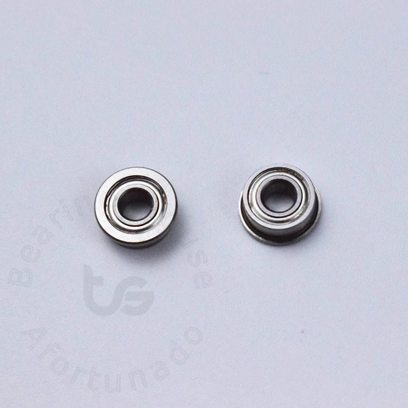 플랜지 베어링 크롬강 금속 밀봉 고속 기계 장비 부품, F683ZZ, 10 개, 3*7(8.1)* 3(mm)