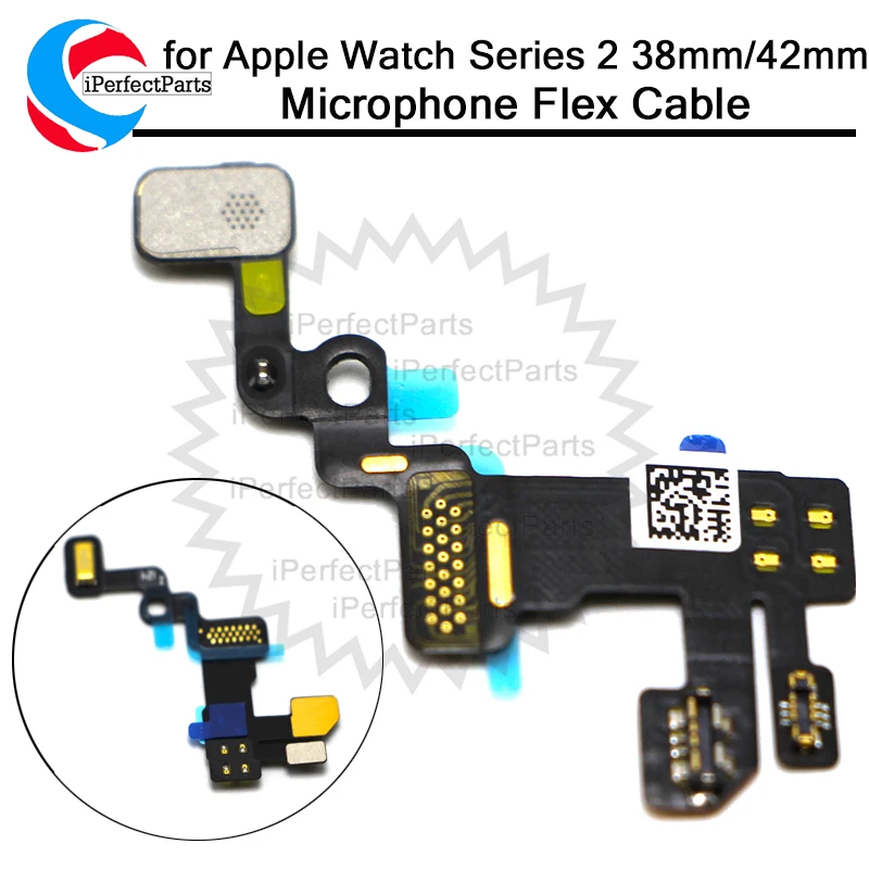 38 мм/42 мм для Apple Watch Series 2 Микрофон шлейф Запчасти для авто для Apple Watch Series 2 38 мм/42 мм ремонт Запчасти