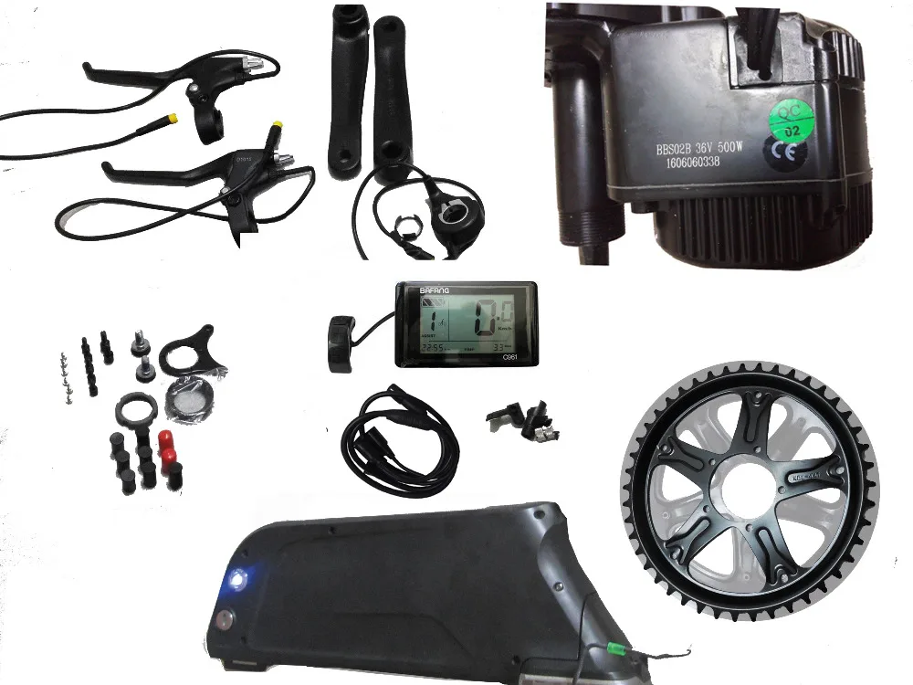 bafang 500w mid drive kit with battery