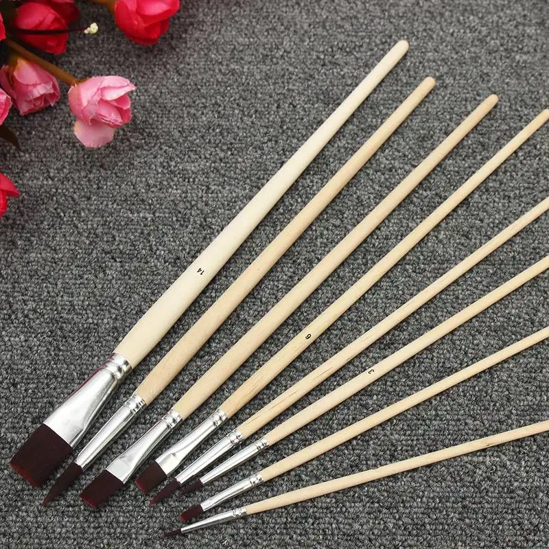 Buy New Arrival 8PCS/set 0 14 Artists Paint Brushes Watercolor Oil Acrylic