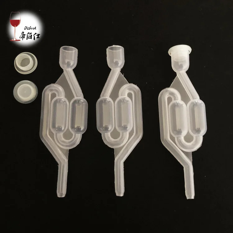 Water Seal Exhaust One way Homebrew brewing Wine Fermentation Airlock Sealed Plastic bar Sealed Valves straw eco friendly