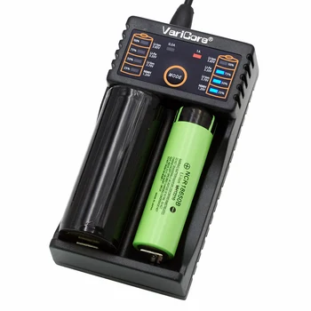 

2018 VariCore V20i 18650 charger 1.2V 3.7V 3.2V 3.85V AA / AAA 18350 26650 10440 14500 16340 25500 NiMH lithium battery charger