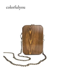 Мода, деревянный дневной клатч, женские вечерние сумки на цепочке, вечерние сумочки, сумочки для свадьбы, банкета, сумки через плечо, bolsas mujer