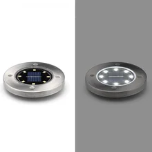 8 светодиодный Солнечный свет открытый наземный Путь Сад Напольная ландшафтное освещение двора fl Пруд бассейн путь ночной газонный светильник