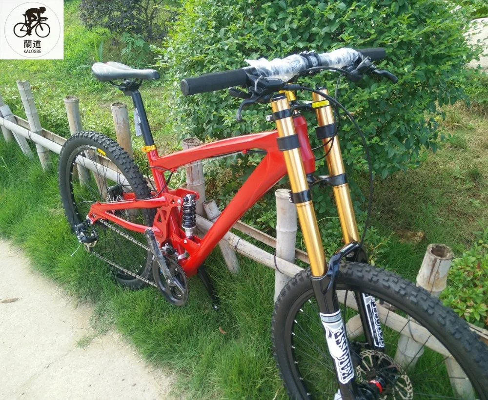 Perfect Kalosse Full suspension frame 24/27/30 speed DIY colors 20*110mm tyre dirt bike, Downhill DH 26*2.35inch bikes , 2 Perfect Kalosse Full suspension frame 24/27/30 speed DIY colors 20*110mm tyre dirt bike, Downhill DH 26*2.35inch bikes , 2