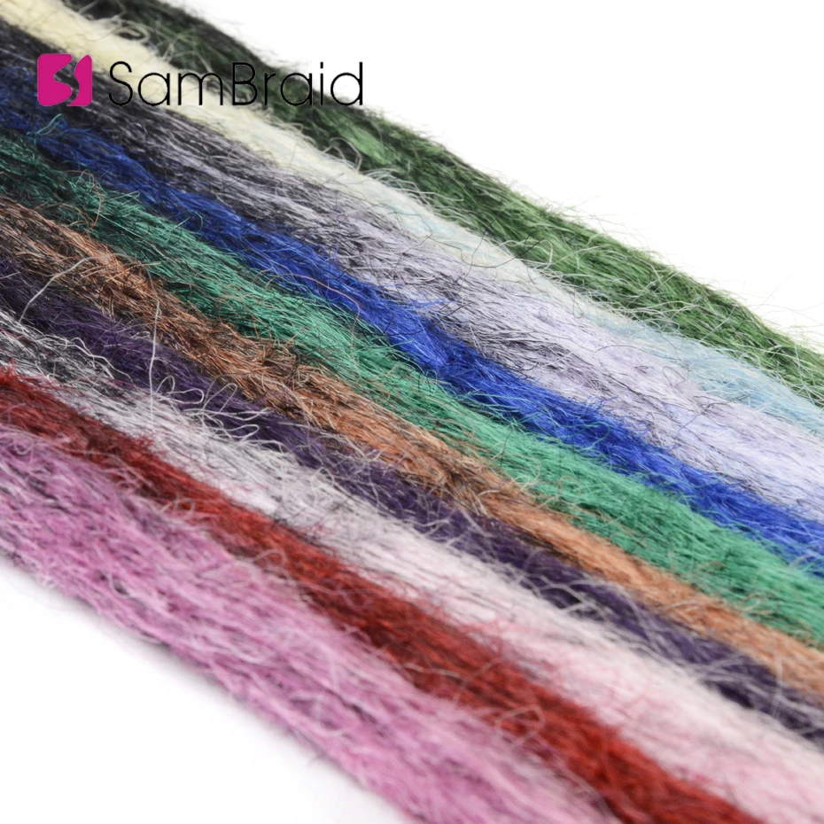 Sambraid 40 г/5 прядей/лот розовый Омбре крючком Хай ручной работы дреды вязаные