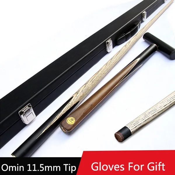 Новый ручной работы 3/4 Snooker Cue s чехол набор 11 5 мм наконечники горшки Stick китай три