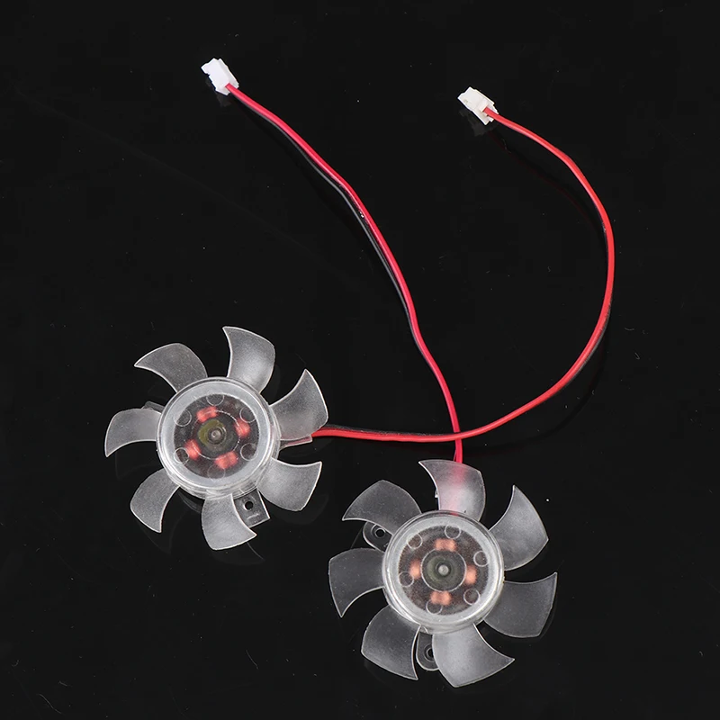 Mini Cooling Fan 45mm 2Pin PC Graphics VGA Video Card Heatsink Cooler Cooling Replacement Fan