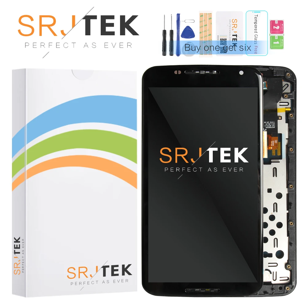 

ORIGINAL Tested 5.96 inch Display For Google For Motorola Moto Nexus 6 XT1100 LCD Touch Screen Digitizer Assembly XT1103