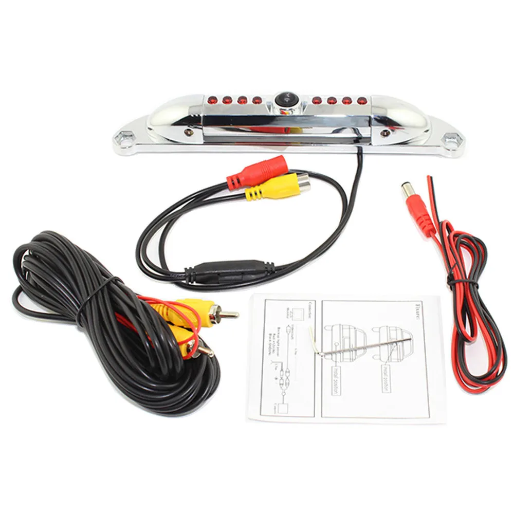 

2019 New Monitor Parking Assistance Waterproof Auto HD Camera Reverse New Licence Plate Waterproof Radar Reversing Camera #YL1