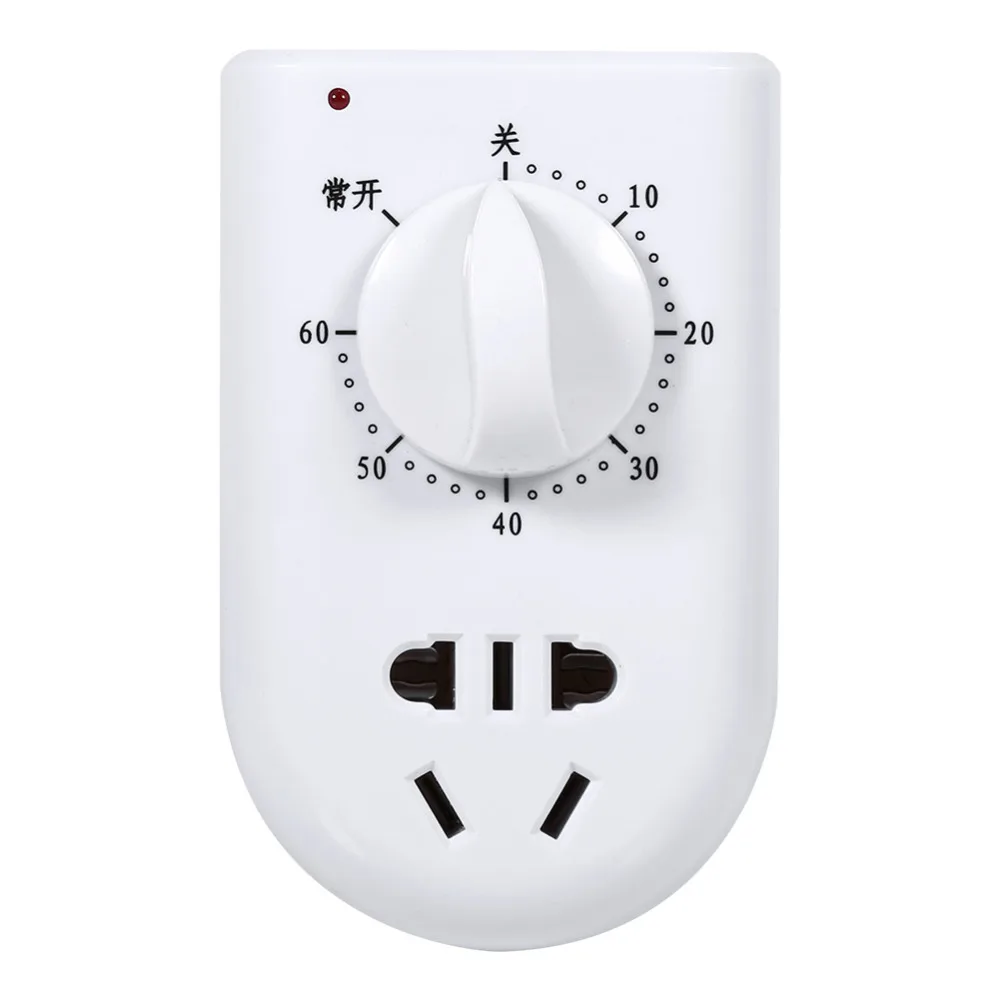 

Electronic Digital Timer Switch EU Plug Kitchen Timer AC220V 10A 60Min Countdown Control Wall Programmable Timing Switch Socket