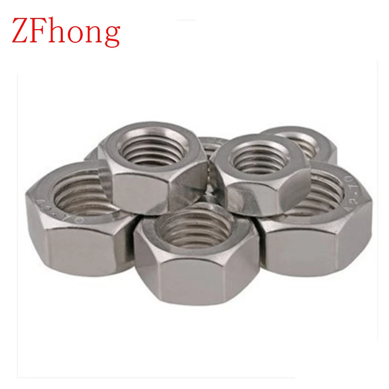 304 A2 Stainless Steel Hex Nuts M1.6 M2 M2.5 M3 M4 M5 M6 M8 M10 Full Nuts DIN934 304 A2 Stainless Steel Hex Nuts M1.6 M2 M2.5 M3 M4 M5 M6 M8 M10 Full Nuts DIN934