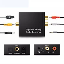 3.5mm Jack to 2RCA Toslink Coaxial Optical Digital Fiber to Analog Audio AUX L/R Converter SPDIF Digital Audio Decoder Amplifier цена 3.5mm Jack to 2RCA Toslink Coaxial Optical Digital Fiber to Analog Audio AUX L/R Converter SPDIF Digital Audio Decoder Amplifier цены онлайн