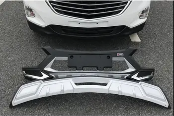 

ABS PAINT CHROME CAR FRONT+REAR BUMPERS PROTECTOR GUARD SKID PLATE FIT FOR Chevrolet Equinox 2017 2018 2019