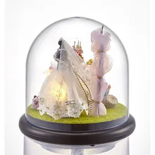 B022 miniatura миниатюрный мини модель здания Наборы деревянный Вечная любовь игрушка в подарок Пылезащитный чехол
