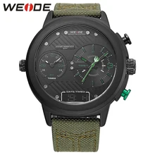 WEIDE Марка Наручные Часы Нового Прибытия Кварцевые Часы Множественный Часовой пояс 3ATM Водостойкой Хронограф святого валентина Подарок Для Мужчин
