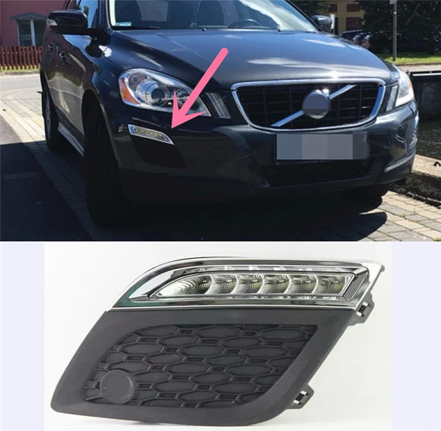 Car Flashing 2 pcs for VOLVO XC60 2011 2012 2013 LED DRL Daytime