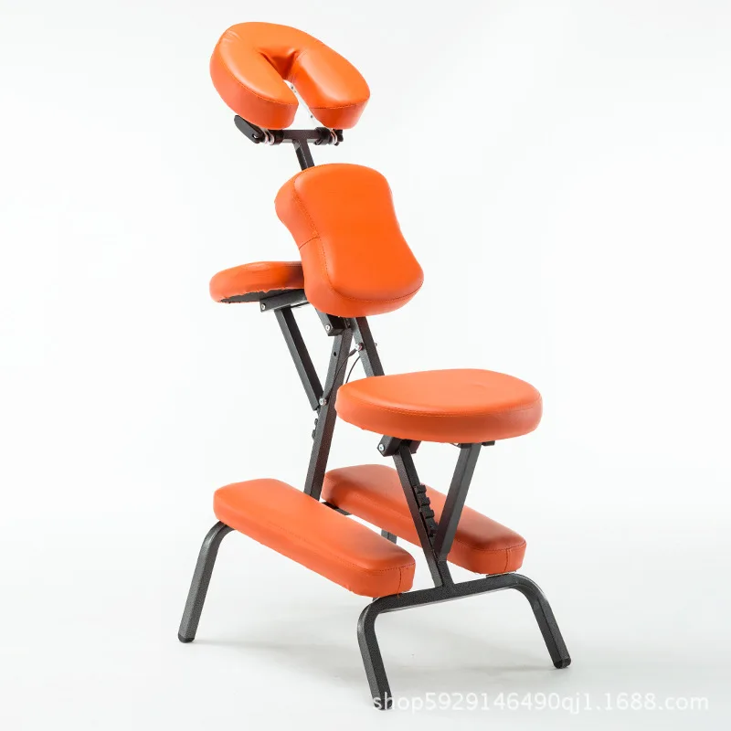 Марка Morden Портативный кожа коврик массажный стул складной регулируемый Татуировка выскабливание кресло с подлокотниками высокое качество Красота кровать - Цвет: Оранжевый