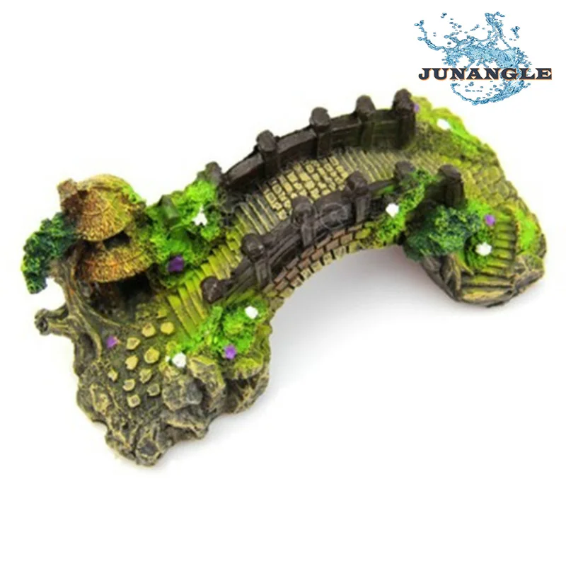 

Aquarium Supplies Simulation Bridge Background Logical Fish Tank Landscape Resin Ornaments Rockery Jewelry Underwater Decoration