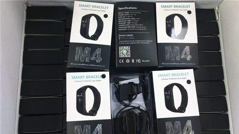 M4 смарт-Браслет фитнес-трекер часы спортивный браслет сердечный ритм кровяное давление монитор смарт-ленты здоровье браслет для ios android