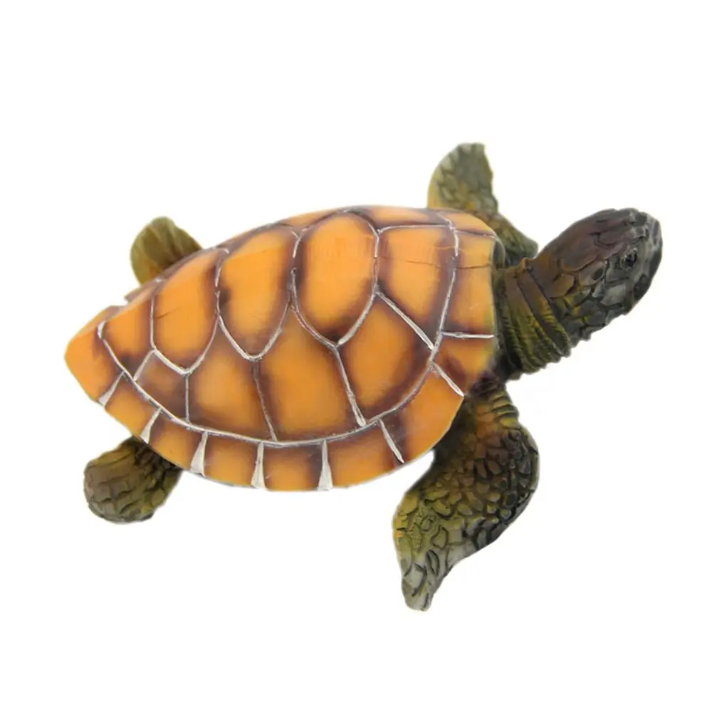 Аквариум украшения искусственные черепаха для аквариума человек сделал Смола Черепаха озеленение, декор аквариум аксессуары