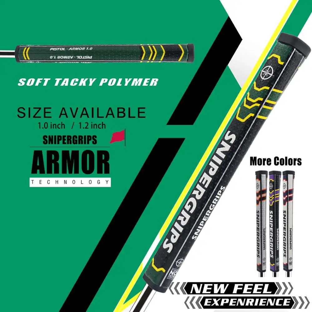 

New SNIPERGRIPS Pistol ARMOR PU Golf Club Grips new feel Soft Two size available armor technology soft tacky polymer golf