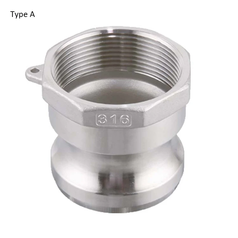 

2 1/2" 3" 4" Type A SS304 Stainless Steel Quick Disconnect Coupling Female Adapter For Homebrew