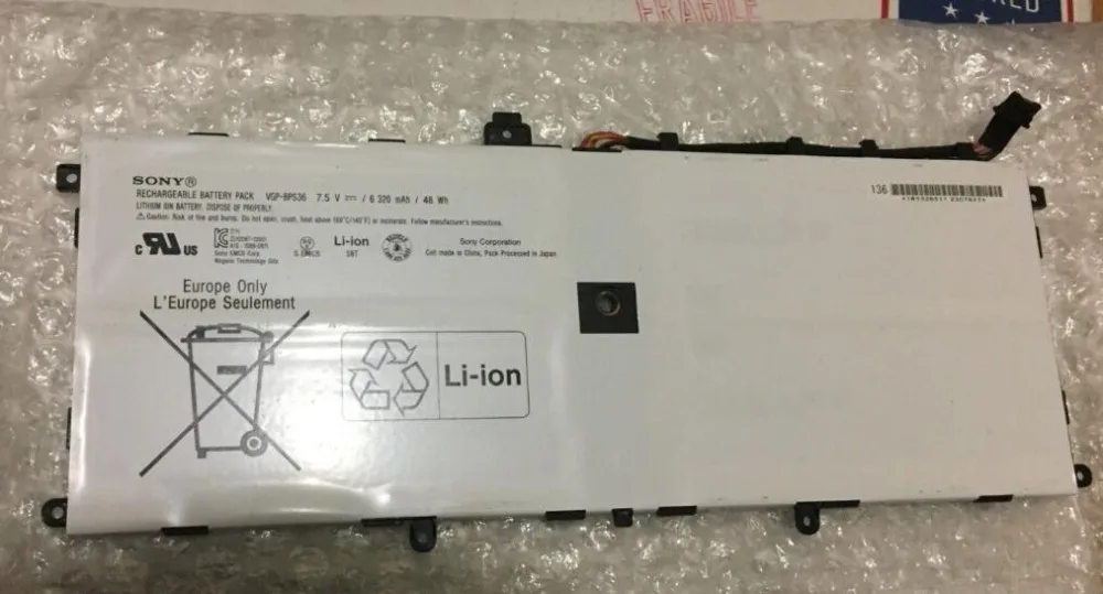 7 5 V 48WH Новый аккумулятор для ноутбука sony SVD132A14W VGP BP36 SVD13121M2EW|ЖК-экраны и панели