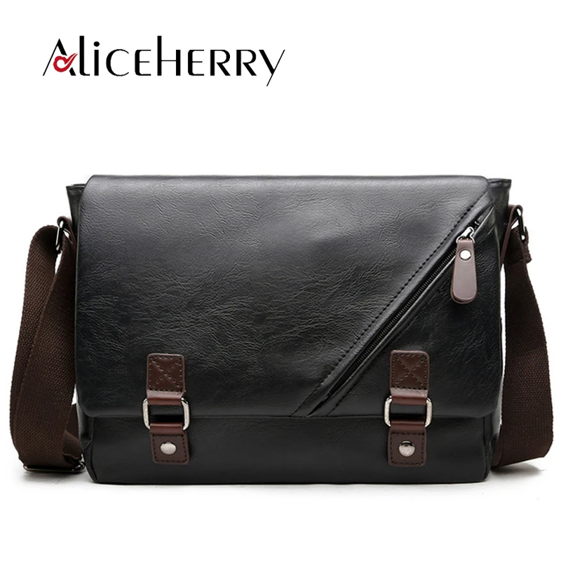 Men PU Leather Bags men Shoulder Bag Casual Business Man Messenger Bags Vintage Cross Body Handbags