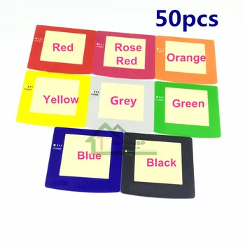 

50pcs Color Screen Lens Protector Replacement for Gameboy Color GBC Game Console Housing Shell Faceplate