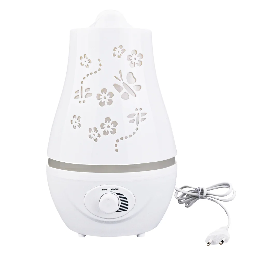 

2.4LUltrasonic Essential Oil Diffuser LED Light Air Humidifier Purifier Super Heavy Mist And Double Sprayers Noiseless Operation