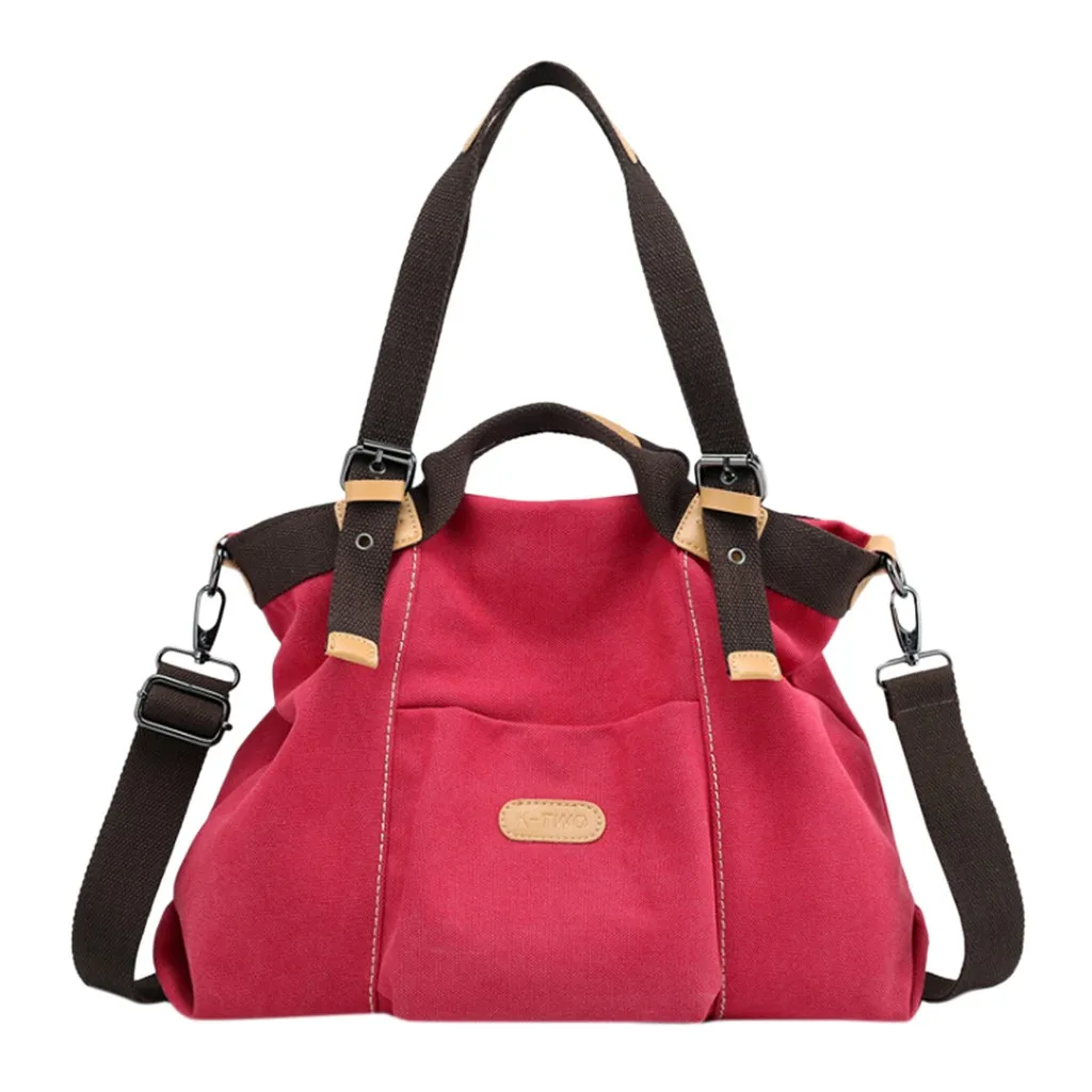 Women s shoulder bag Canvas Handbag Casual Purse Tote Bag Top Handle Handbags Crossbody Bags Women bags for 2019 Bandolera f