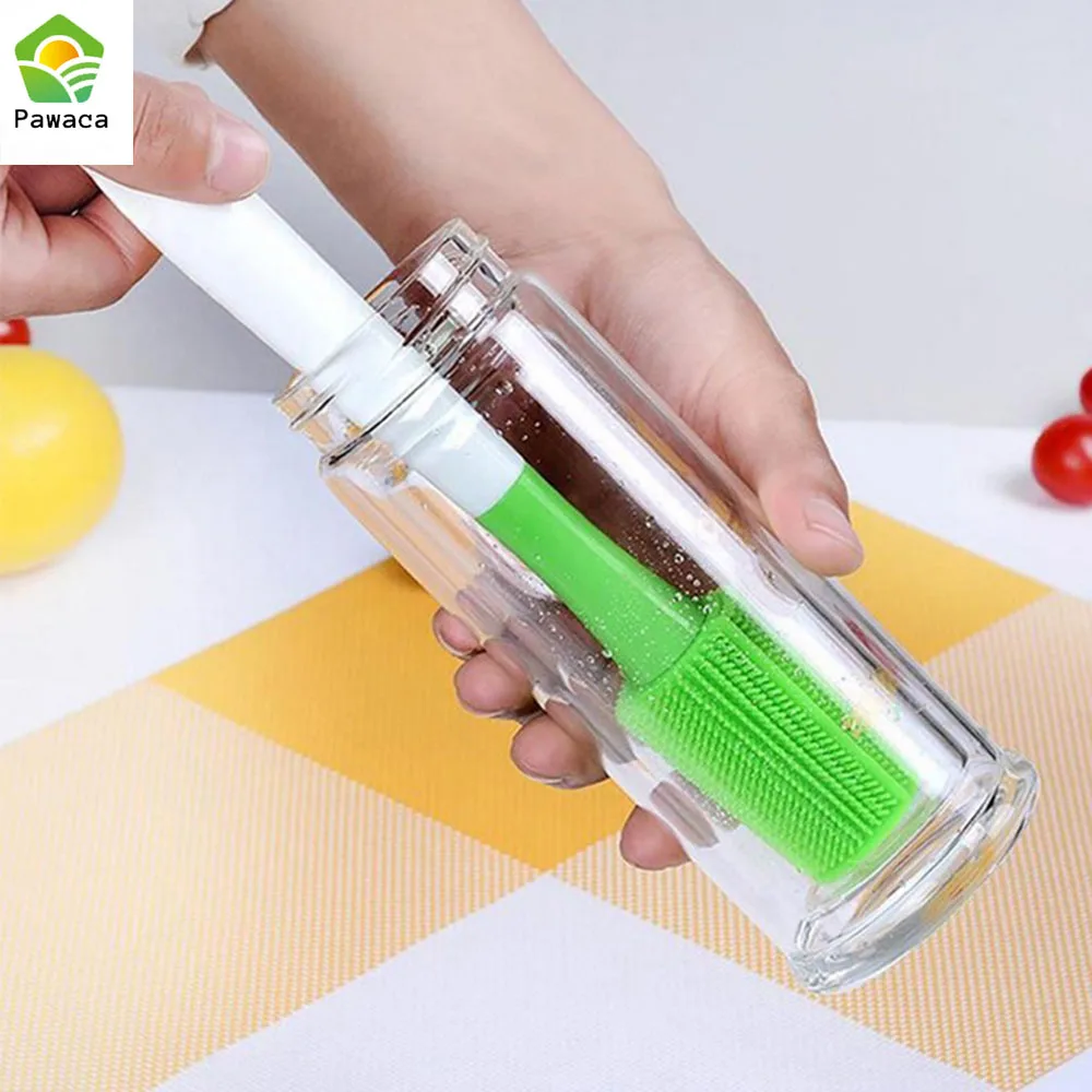 

Portable Milk Bottle Cleaning Brush Cup Brush 360 Degree Multifunctional Washing Brush Strong Decontamination Brush Dish Bowl
