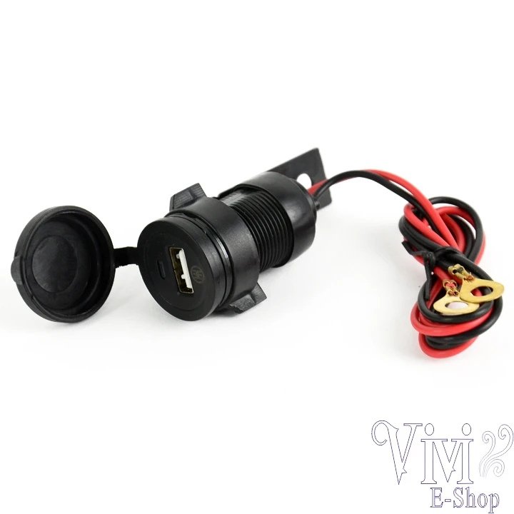 New Black 12V Waterproof USB Motorcycle Charger Motorbike Power Adapter Cargador Mobile Phone Car Free Shipping SJM | Автомобили и