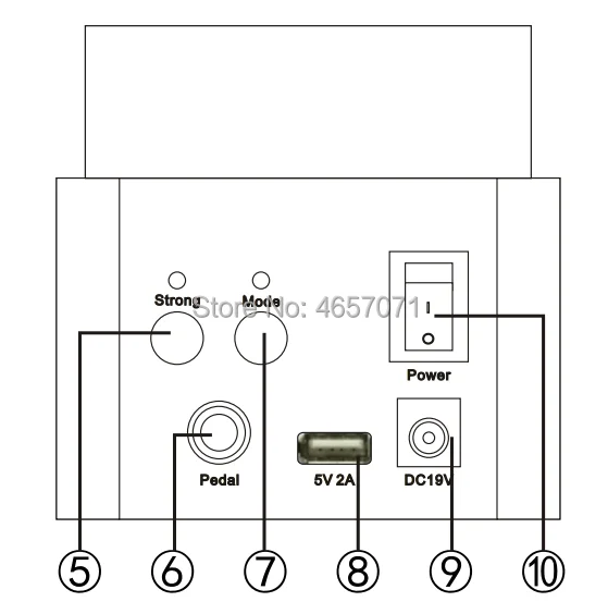 Умный синий источник питания татуировки с bluetooth-динамиком 3 ампера