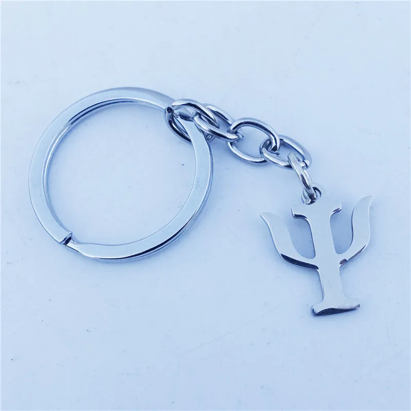 Брелок с символом из нержавеющей стали с греческой буквой PSI Symbol, ювелирные изделия для мужчин и женщин