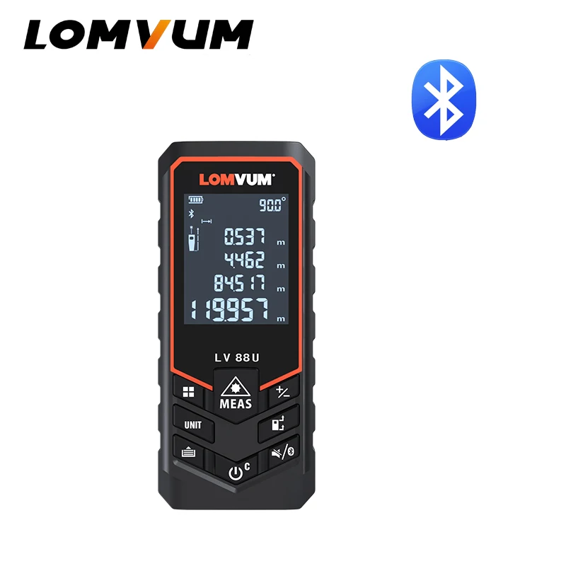 LOMVUM New Arrival Bluetooth USB Laser Rangefinders Digital Laser Distance Meter Distance Battery-powered Measurer Laser LOMVUM New Arrival Bluetooth USB Laser Rangefinders Digital Laser Distance Meter Distance Battery-powered Measurer Laser