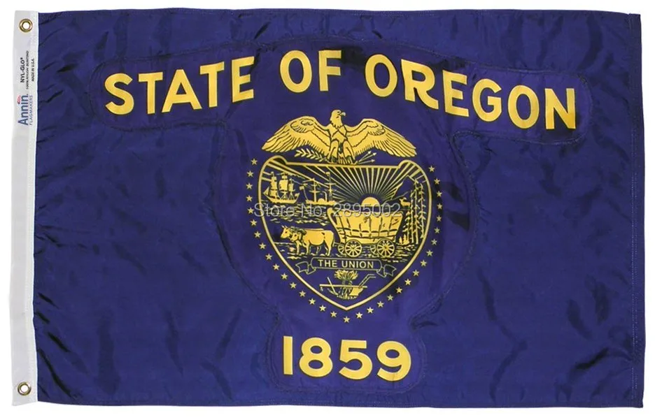 Oregon State Flag Polyester grommets 3 x 5 Banner metal holes Flag
