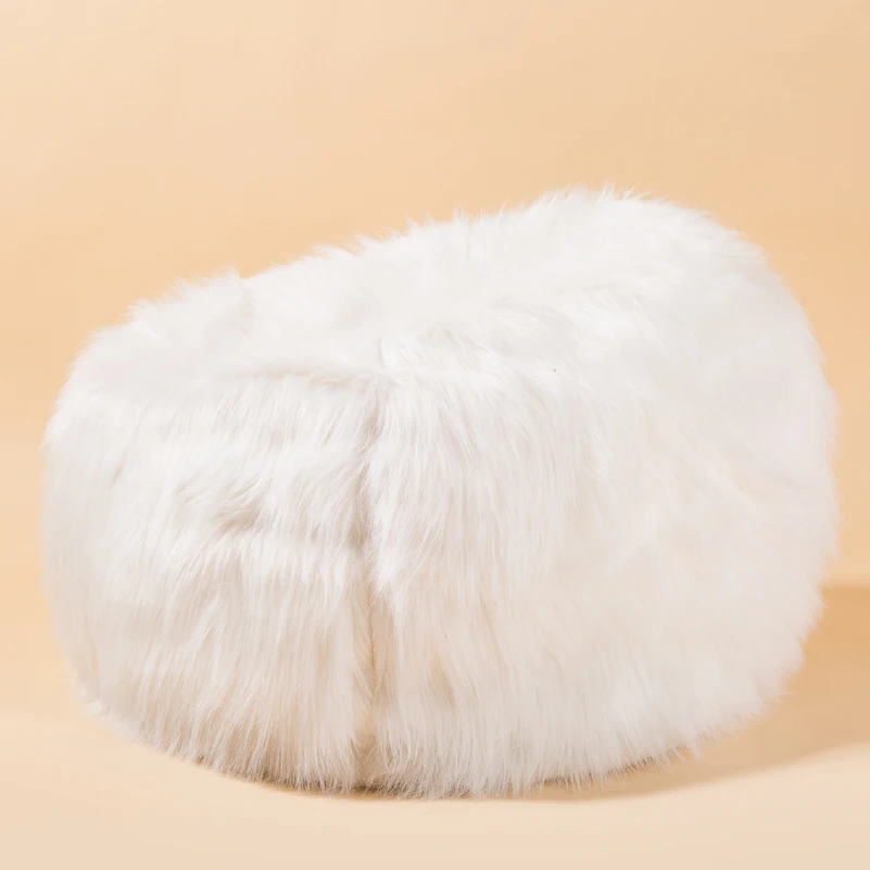Faux Fur bean bag chair cover  (2)