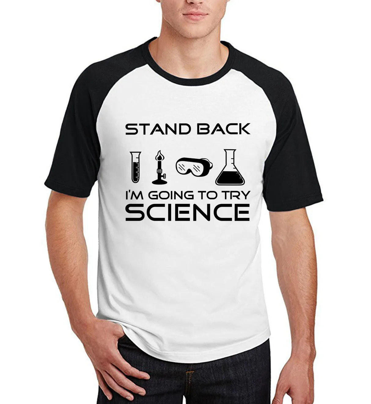 Funny T Shirt For Scientists Stand Back I'm Going to Try Science print