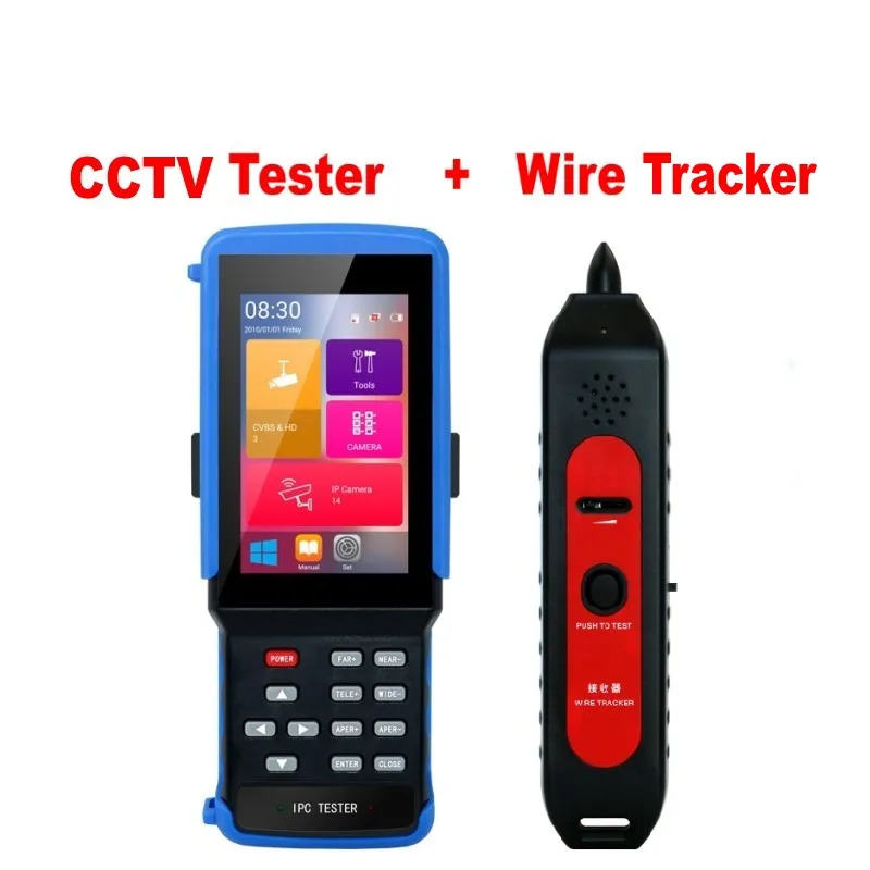 IPC9310 IPC тестер 4,3 дюймов 5 в 1 HD H.265 4 к IP аналоговый CCTV тестер монитор AHD CVI TVI CVBS камера тестер 8MP 5MP RJ45 TDR POE