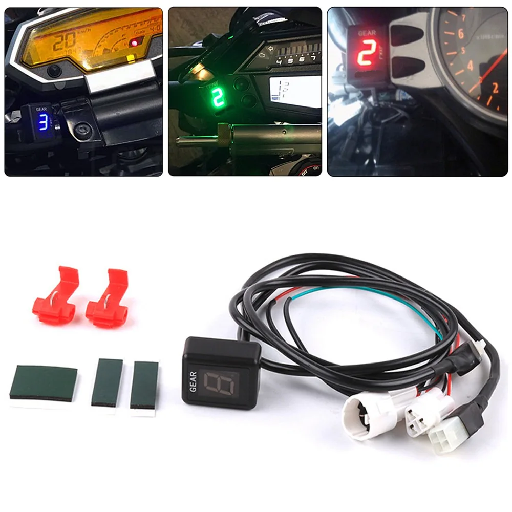 Motorcycle 6 Speed 1 6 Level Gear Indicator Digital Gear Meter For