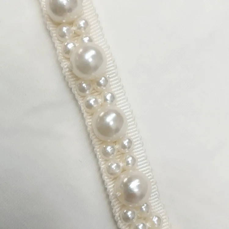 pearl beaded fringe trim for clothes 5