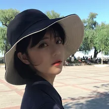 Для женщин и Мужская Панама для рыбалка пляж хлопок шляпа летние шапки модные дизайн складной полями