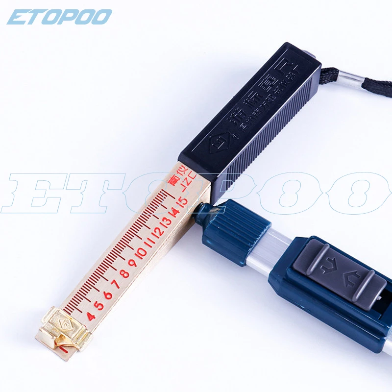 

0-15mm 0.2mm Wedge Feeler cursor Feeler Plug Ruler Gauge Home Inspection Detection Tool