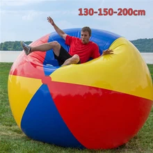 130/150/200 см гигантские надувные ПВХ красочные надувные волейбол надувной пляжный мяч бассейн завышенные игрушечные мячики для летнего отдыха на открытом воздухе